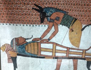 Anubis, Inherkhaou-Grab, Deir El Medineh von Egyptian Egyptian
