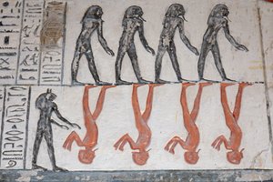 Hieroglyphe, Grab von Ramses IX, Luxor von Egyptian Egyptian