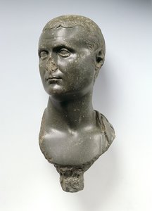 Büste eines römischen Adligen, angeblich Mark Anton, möglicherweise aus Alexandria, Ägypten, 50 v. Chr. - 50 n. Chr. von Egyptian Ptolemaic Period