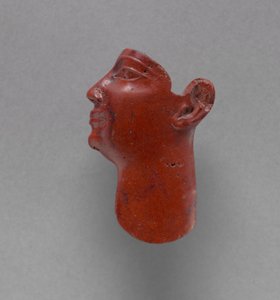Einlage: Kopf eines Königs, 380-246 v. Chr. von Egyptian Ptolemaic Period