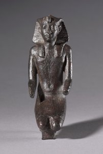 Statuette eines knienden Königs, griechisch-römische Zeit, 304-30 v. Chr. von Egyptian Ptolemaic Period