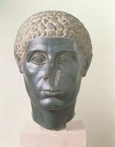 Der Brooklyn-Schwarzkopf, möglicherweise aus Mitrahineh, Spätptolemäische Zeit von Egyptian Ptolemaic Period