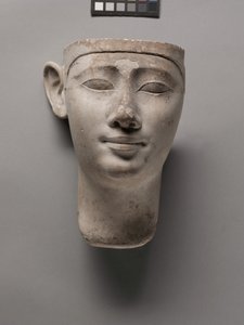 Votivkopf eines Königs, 305-246 v. Chr. von Egyptian Ptolemaic Period