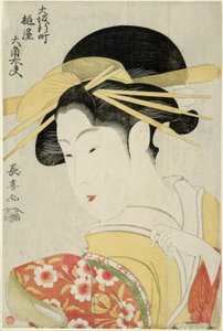Osumi, eine Tayu von Tsuchiya im Shinmachi-Viertel in Osaka von Eishōsai Chōki
