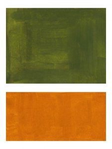 Abstrakt Grün Orange