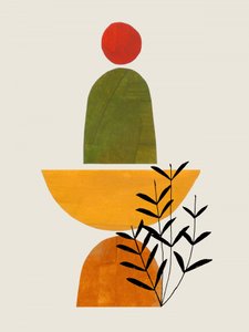 Botanische Balance Abstrakt