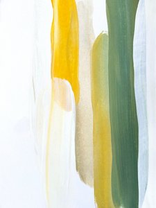 Goldene Grüne Pinselstriche