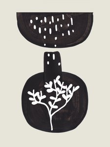 Minimalistische botanische Vase