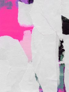 Rosa Zerrissenes Abstrakt