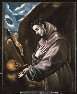 Der heilige Franziskus in Meditation