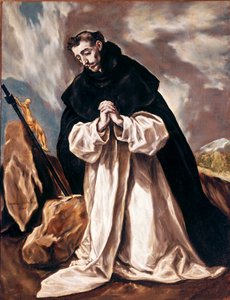 Heilige Dominica im Gebet. Gemälde von Domenikos Theotokopoulos genannt El Greco (1541-1614) 1598-1603. Kathedrale von Toledo von El Greco