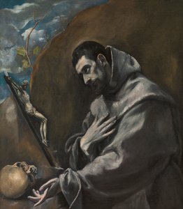 Der heilige Franz von Assisi in Meditation von El Greco
