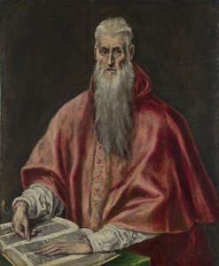 Heiliger Hieronymus als Kardinal, 1590-1600 von El Greco