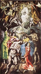 Die Taufe Christi von El Greco