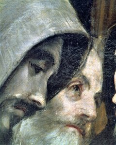Das Begräbnis des Grafen Orgaz (Detail) von El Greco