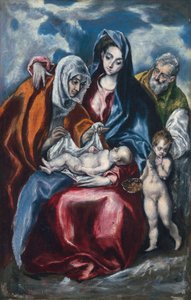 Die Heilige Familie mit der heiligen Anna und dem kleinen Johannes dem Täufer