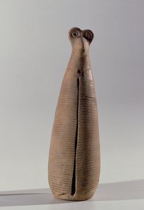 Blasinstrument in Form einer Frau in Robe, aus Lorestan, Iran, frühes 1. Jahrtausend v. Chr. von Elamite