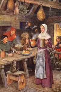 Illustration für The Gathering of Brother Hilarius von Michael Fairless von Eleanor Fortescue Brickdale