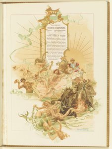 Programm für das Ballett La Perle von Marius Petipa und Riccardo Drigo, 1896