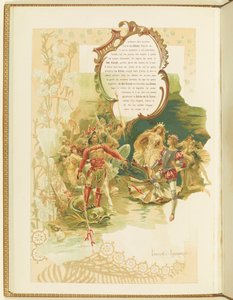 Programm für das Ballett La Perle von Marius Petipa und Riccardo Drigo (1896)