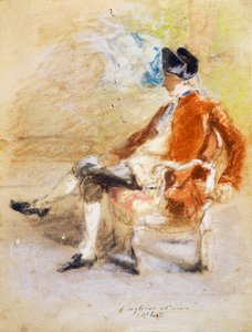 Figur im Kostüm des 18. Jahrhunderts, ca. 1890