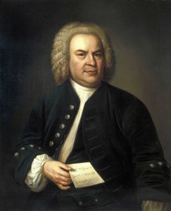 Porträt von Johann Sebastian Bach von Elias Gottleib (after) Haussmann