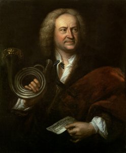 Gottfried Reiche (1667-1734), Senior Musiker und Solotrompeter von Bachs Orchester von Elias Gottleib Haussmann