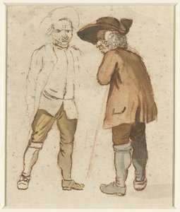 Zwei alte Bauern im Gespräch