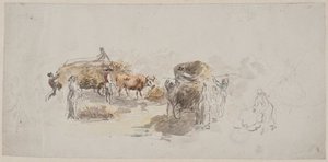 Genreszene, Heuernte von Elias Martin