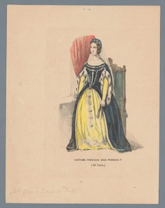 Französische Tracht unter Franz I. (16. Jahrhundert) von Elias Spanier (attributed to)