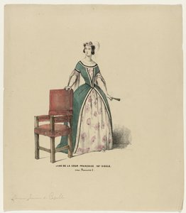 Dame des französischen Hofes, 16. Jahrhundert, unter Franz I.