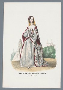 Dame des französischen Hofes 16. Jahrhundert, unter Franz I. von Elias Spanier