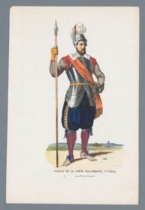 Piquier der holländischen Garde (17. Jahrhundert) unter Prinz Moritz von Elias Spanier