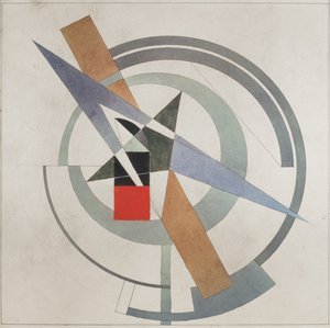 Keil mit rotem Quadrat von Eliezer Markowich Lissitzky