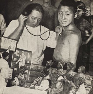 Medizin in der UdSSR. Illustration aus UdSSR baut Sozialismus, 1933