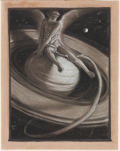 (Illustration für Rubáiyát von Omar Khayyám) Der Thron des Saturn