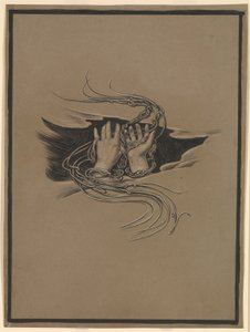 (Illustration für Rubáiyát von Omar Khayyám) Vergebung gebende und Vergebung erflehte Hände von Elihu Vedder