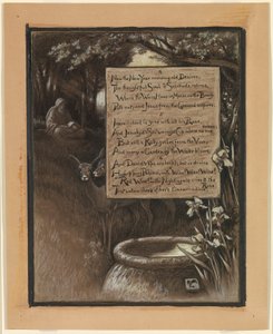 (Illustration für Rubáiyát von Omar Khayyám) Die nachdenkliche Seele zieht sich in die Einsamkeit zurück