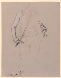Figurenstudie: Kostümierter Mann von Elihu Vedder
