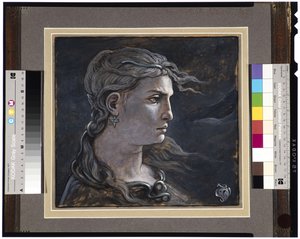 Kopf der Medusa, 1878 von Elihu Vedder