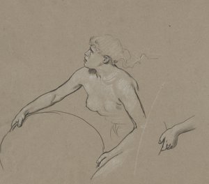 Studien für die Figur des Frühlings von Elihu Vedder