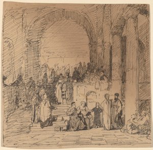 Studie nach altem Meister von Elihu Vedder
