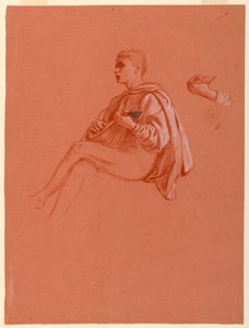 Studie für "Ein Florentiner Picknick" von Elihu Vedder