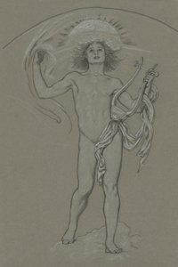 Studie für Apollo von Elihu Vedder