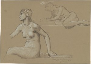 Studie für "Astronomie" von Elihu Vedder