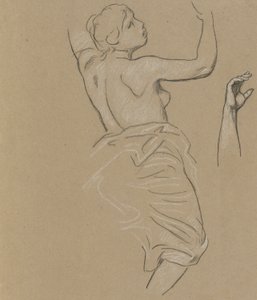 Studie für die Figur des Herbstes von Elihu Vedder