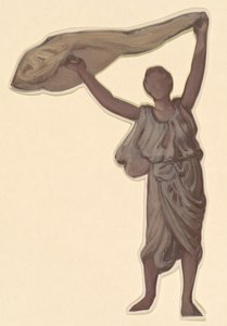 Studie für Griechische Mädchen beim Baden von Elihu Vedder
