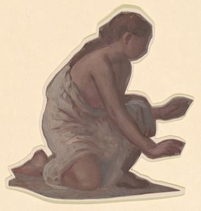 Studie für Griechische Mädchen beim Baden, ca. 1872 von Elihu Vedder