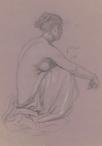 Studie für Griechische Mädchen beim Baden, ca. 1872 von Elihu Vedder