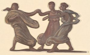Studie für Griechische Mädchen beim Baden von Elihu Vedder
